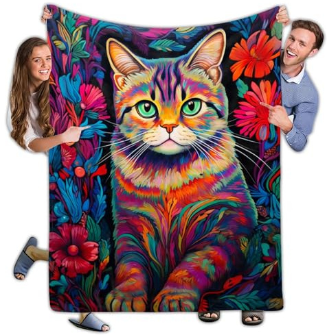 Manta Franela Exótico De Pelo Corto Mantas De Siesta Mullida Flannel Blanket Extra Suave Cobija para Cama para Sofa Nvierno para Cama Doble 125X150Cm