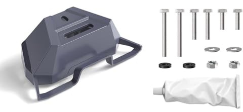 NiuLumea Kit di montaggio per tetto in metallo per Mini, 16,3 x 8,1 x 5,4 cm, per staffa resistente grigia per camper, barche e veicoli, compatibile con parabole satellitari