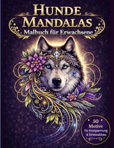 Dog Mandala – Entspannendes Malbuch für Erwachsene: 50 detailreiche Hundemotive für Stressabbau, Achtsamkeit & Hundeliebhaber (Stressabbau & Entspannung)