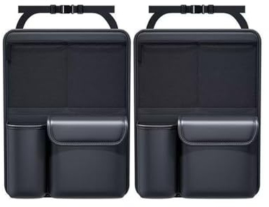 RuiYiL Kofferraum Organizer für VW Tiguan 2024,Faltbarer Auto Aufbewahrungstasche Rücksitz Organizer Wasserdicht Hängende Kofferraum Taschen Zubehör,B/2Pcs