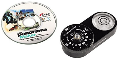 Hama 2-teiliges Panorama-Kit für Kompaktkameras, Software, Gewinde 1/4“, Schwarz
