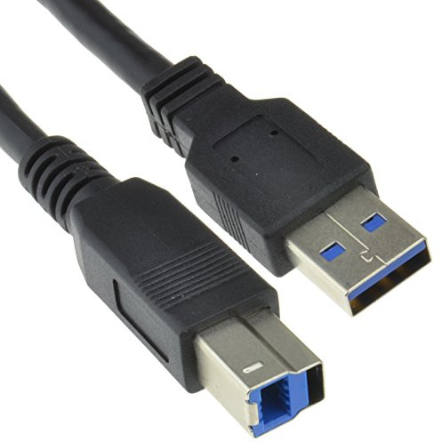 kenable USB 3,0 SuperSpeed Kabel Stecker Stecker A Zum Stecker B Stecker Schwarz 3 m [3 Meter/3m]