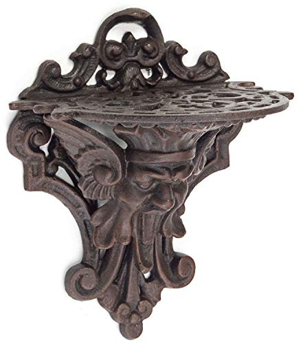 aubaho Gargoyle wall shelf console fabulous creature garden iron antique style