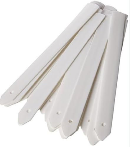 Tildenet 100mm/ 4-inch Plastic Plant Labels - White