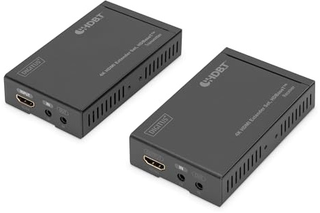 DIGITUS 4K HDMI Extender Set HDBaseT Kabel-/Adapterset Digital/Display/Video Netzwerk Netzwerkkabel CAT 5e 70 m