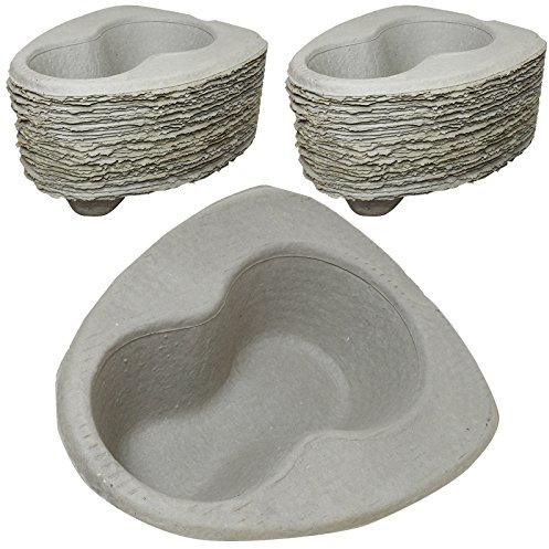 50x Caretex 2000ml Disposable Hospital Medical Cardboard Pulp Bed Pan Liners