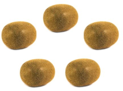 GMMH Künstliche Deko Kiwi (5 Stück) - Lebensechtes Plastikobst, Plastikfrucht, Kunstobst, Frucht und für Dekoration, Schaufenster, Haushalt, Küche, Party, Hotel