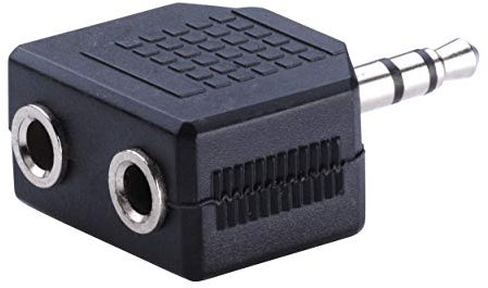 KTX7® Kopfhörer 2-Fach Adapter - 3,5mm Stecker/2x 3,5mm Buchse (1 Stück)