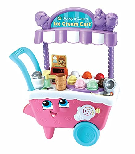 LeapFrog- Carrito de Helado Scoop & Learn, Color Rosa, 217 x 516 x 632 millimeters (Vtech Electronics 600753), Exclusivo en Amazon - Para mayores de 2 años
