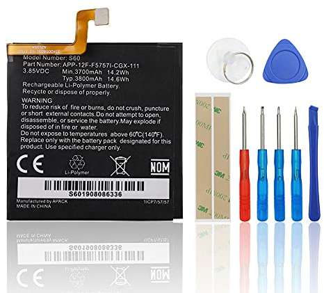 SwarKing Ersatz Akku Kompatibel mit Caterpillar CAT S60 APP-12F-F5757I-CGX-111 CAT S60 with Toolkit