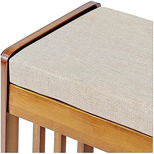 KicKiq Garden Bench Cushion Pads 100cm120cm 140cm 160cm 2/3 Seater Bench Seat Cushion Pad Mat for Patio Swing Chair Indoor Outdoor (Beige,140 * 40cm)