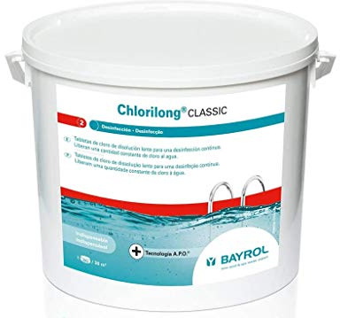 Bayrol Chlorilong Classic Chlortabletten, Clorodor Control Kapseln, 5kg