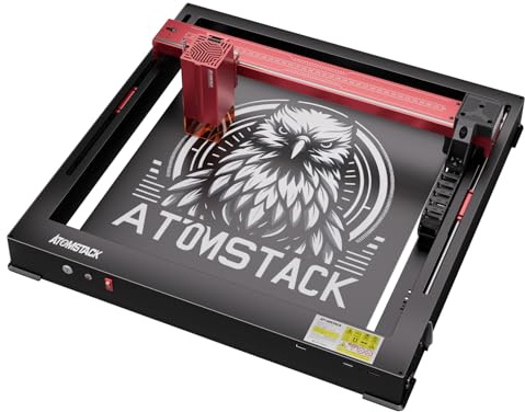 ATOMSTACK Incisore Laser A6 Pro, 6W Macchina per Incisione Laser, Punto Compresso 0.05×0.05mm, Incisione e Taglio Offline Disponibile, Senza Installazione, Controllo APP