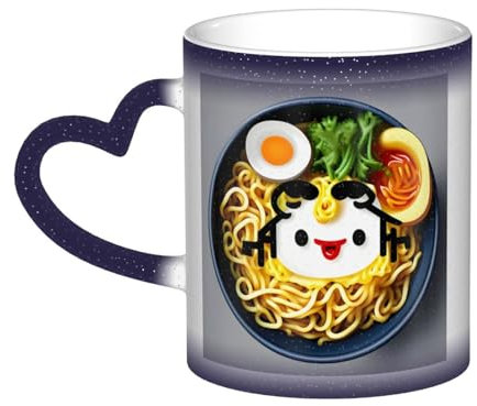 Coquetier en céramique sensible à la chaleur - Motif ciel étoilé - Pour la maison et la cuisine