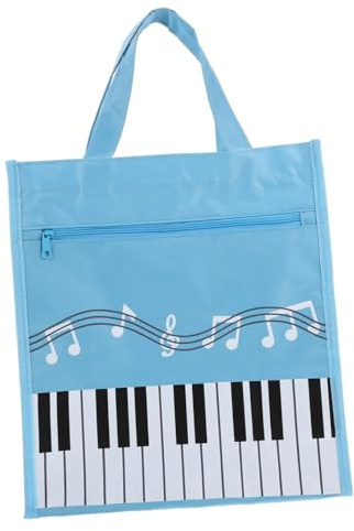 Toyvian piano Aufbewahrungstasche für Musiksymbole aufbewahrungssack bags einkaufstasche handtasche Tragetasche für Mädchen Aufbewahrungstasche für Damen Bücher Klaviertasche