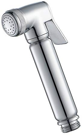 Tête de pulvérisateur de bidet à main en laiton chromé for salle de bain, robinet de bidet de douche, pommeau de douche for bidet de toilette portable for nettoyage des toilettes, bain for animaux de