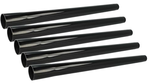 vhbw 5x Universal Staubsaugerohr für Staubsauger | 35 mm Anschluss, 50cm Schwarz