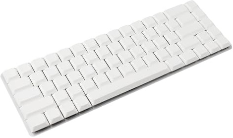 YMDK Ultradünne MX-Tastenkappen mit niedrigem Profil, Farbstoff-Sub-PBT-Tastenkappen für MX 61, 64, 68, 75, 84, 87, 96, 108 Layout, mechanische Tastatur, 116 blanko, Weiß