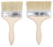 2 Stück 10.5cm*21cm/12.5cm*21.5cm Pinsel,lasurpinsel,malerpinsel,flachpinsel,lackpinsel,lasurpinsel Holz außen,Flachpinsel mit Holzstiel,Pinselset,für Malen,Farben,Lasurpinsel Holz außen