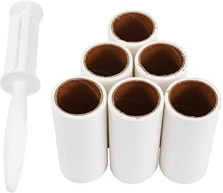 MRNHA Fussel Roller 360 Blatt mit 5 Extra Klebrigen Fussel Rollern für Kleidung, Sofa, Bett und, Tier Haare, Katzen Haarre