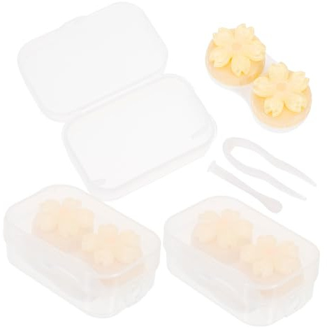 minkissy Contenedor de Lentes de Contacto de Plástico Cajas de Lentes de Contacto Pequeñas Y Livianas para Cajas de Almacenamiento de Viaje