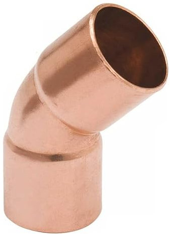 3S SuperSamaStore Winkelstück 45° für Klimaanlagenrohre, Kupplung Rohr 45 Grad zum Schweißen, Kupferwinkel für Klimaanlage und Kühlung, weiblich - weiblich 1 3/8 (35,05 mm)