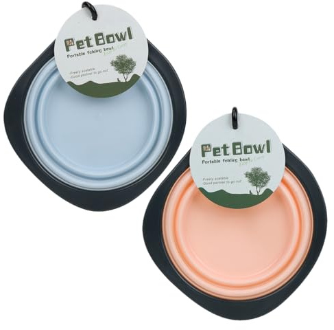 Ciotola Pieghevole Per Cane, Ciotola D'acqua Portatile Per Animali Domestici, Di Annaffiatoio Per Alimentatore Per Alimenti Con Clip Di Carabiner, Alimentazione Di Forniture Per Camminare Ester