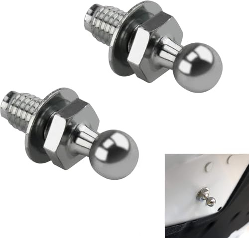 SIXHAOBU 2 pezzi bullone a sfera M8 perno a sfera bullone prigioniero a sfera testa sferica da 10 mm perni a sfera rinforzati per molle a gas portellone posteriore