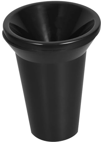 Garneck Petit Crachoir à Vin Individuel Noir, Seau de Dégustation en PP | Ouverture inclinée et surface lisse, format 16,5 × 12,2 cm pour bars, restaurants, caves et séances d'œnologie