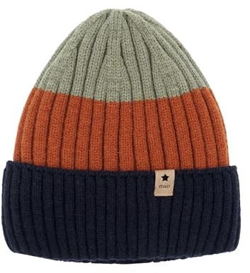 maximo Kids-Beanie Streifen Umschlag, Vollfutter Streifen-Look