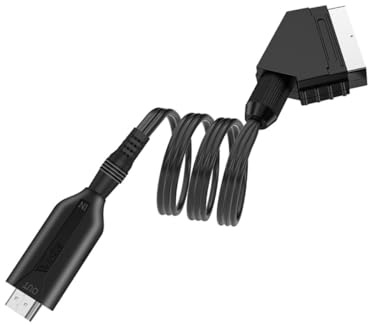 Toddmomy Convertitore Da Scart a Video 1080p 1m Adattatore Audio Video Plug and Play Per Tv e Videoregistratori Vhs Dvr Digitale