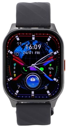 Smart Call Watch Schermo HD da 2,04 Pollici Connettività Veloce Orologio Intelligente Impermeabile per il Nuoto Uso Quotidiano Cinturino in Silicone Colore