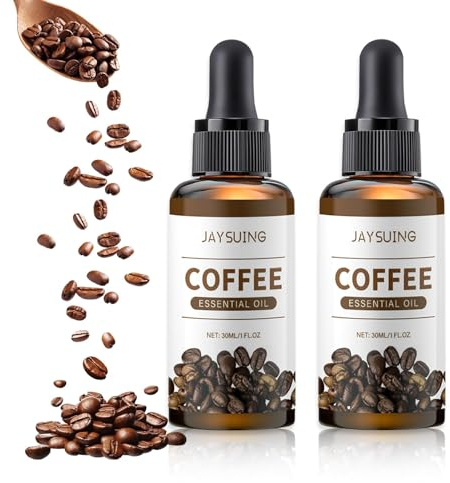 Aceite de café, aceite de para arrugas, aceite esencial de café puro para aromaterapia, cosméticos para el cuidado de la piel y el cabello, hidratante, rejuvenecedor y reafirmante, 60 ml