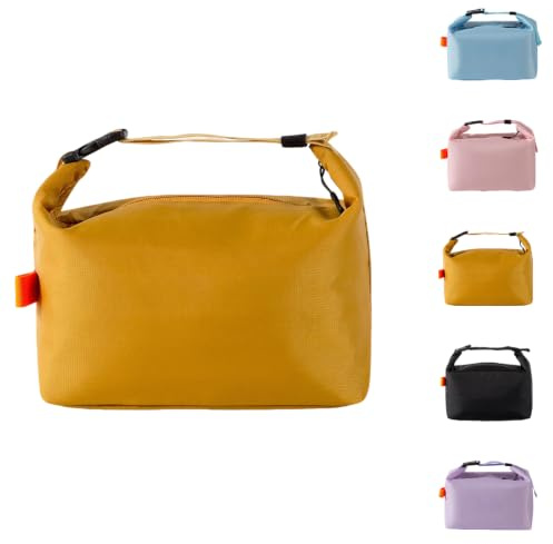 Crevice Fashion Lunch Bags for Men Women- Reusable Insulated Leakproof Lunch Box Tote Bag, Cool Bags for Kids Girls Boys Adults,Thermal Cooler Bag for Work School Picnic Travel -8L (Yellow)