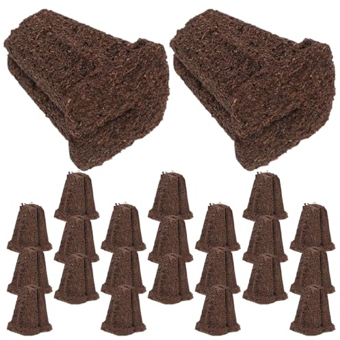 FONDOTIN Kit Hydroponique 30 Pièces Cubes de Bouturage en Tourbe pour Culture Hydroponique Semis et Jardin Intérieur Substrat sans Terreau Forte Rétention d'eau Adaptés Jardinage en
