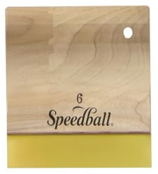 Speedball Urethane Squeegee, 6-Inch for Silk Screen Printing Graphics on Paper, Cardboard, and Wood