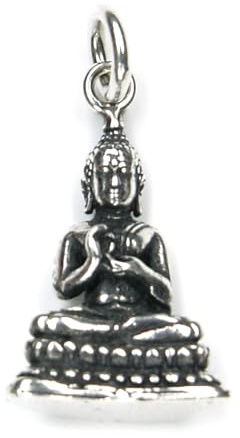 Drachensilber Anhänger Buddha Schmuck 925er Silber buddhistischer Silberschmuck Frauen