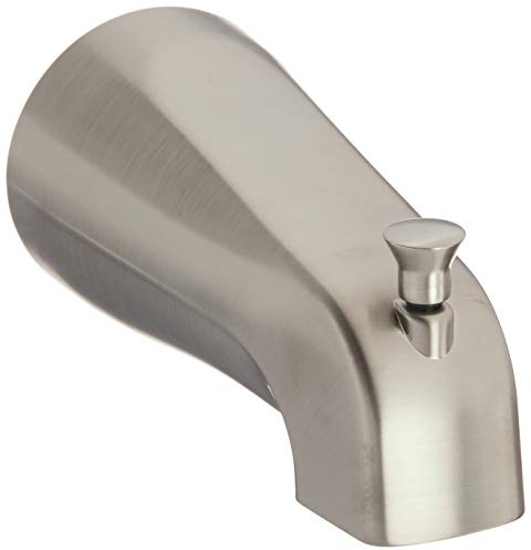 Moen Commercial Classic Brushed Nickel Diverter Tub Spout, 15856CBN