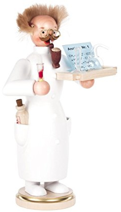 Räuchermännchen Chemiker - 20cm - Original Erzgebirge Räuchermann - Dregeno Seiffen