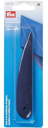 Prym 610191 Ecken- und Kantenformer, 12,5 cm – Violett – Kunststoff-Werkzeug zum Ausformen von Ecken, Kanten & Rundungen – Ideal für Filz, Stoff & Papier
