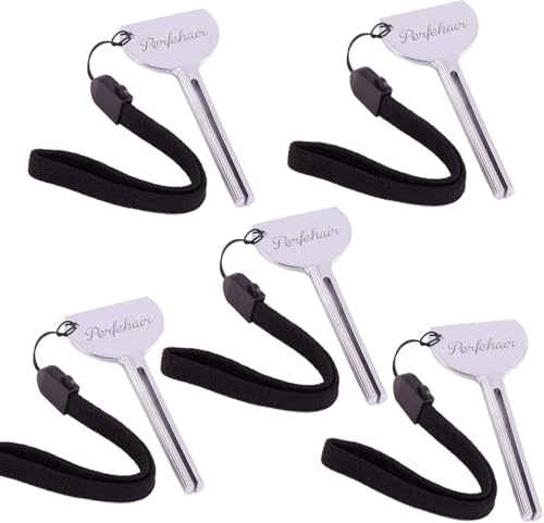 5 Tubenauspresser, Tubenschlüssel, Tubenausquetscher, Tubenausdrücker, Tubenaufroller, Metall-Tubenauspresser, Auspressgerät für Zahnpasta (5er Pack)