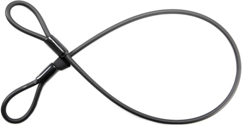 CONTEC Schlaufenkabel PowerLoc SB-verpackt, hochflexibles Stahlkabel mit strapazierfähiger Vinylbeschichtung, 120cm x 10mm, Sicherheitsstufe: 6