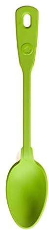 Kochblume Servierlöffel | Küchenlöffel | Premium-Silikon & BPA frei| Hitzebeständig | Spülmaschinenfest | 27cm | Farbe: limette