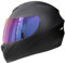 Zorax ZOR-819 Mattschwarz M (57–58 cm) Integral-Motorradhelm mit Straßenzulassung ECE 2206 + Iridium Visier