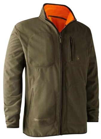 Deerhunter Wildhüter Bonded Fleece Jacke - reversible orange