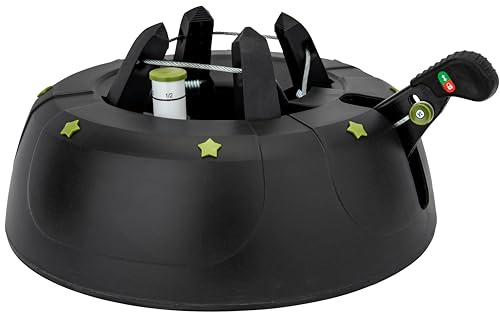 Star-Max Christbaumständer Modell Pro Nature 1 by F-H-S, Baumhöhe bis 2,0m, aus 100% recyceltem Kunststoff, mit Fußhebel-/und Einseiltechnik, anthrazit