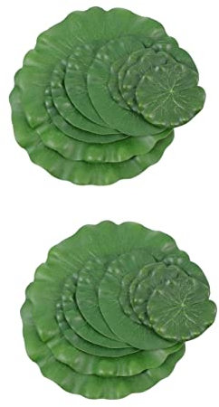 Ipetboom 20 STK Aquarium-Simulation Lotusblatt Schwimmende Seerose Fischteich Blätter Dekoration Sukkulenten Fotoverzierung Künstliche Simulation Verlässt Schaum Wasserlotus Lotus Blatt