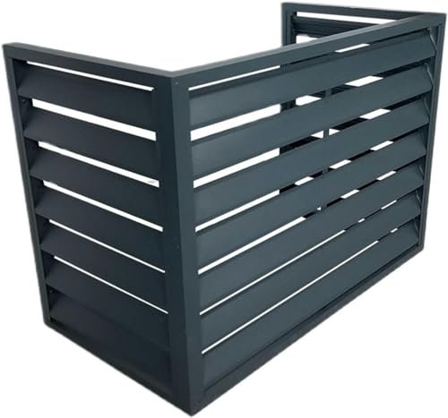 Aluminium-Klimaanlagen- und Wärmepumpenabdeckung, Mini-Split-Klimaanlagenabdeckung für Außengeräte, diebstahlsichere, robuste Aluminium-AC-Abdeckungen, Außenmaterial, geeignet für den Innen- und Auß