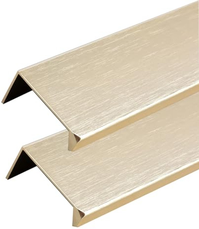 JMCXSM592 2 Stück Versteckter Möbelgriffe Aluminium Profilgriff Türklinken ein rechter Winkel Schrankgriff Kleiderschrankgriffe Unsichtbarkeit Türgriff Schubladengriff Knöpfe (Gold,120mm)