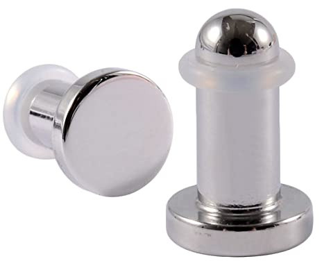 Bcughia Ohr Tunnel 1.6-10mm Edelstahl Tunnel Ohrringe Herren Hochglanzpoliert Zylinder Form Tunnel Ohrring Set, 2 Stück